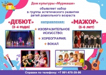 Набор в группы эстетического развития детей дошкольного возраста