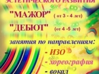 Набор в группы эстетического  развития